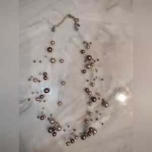 Chic Multi-Tone Pearl Necklace